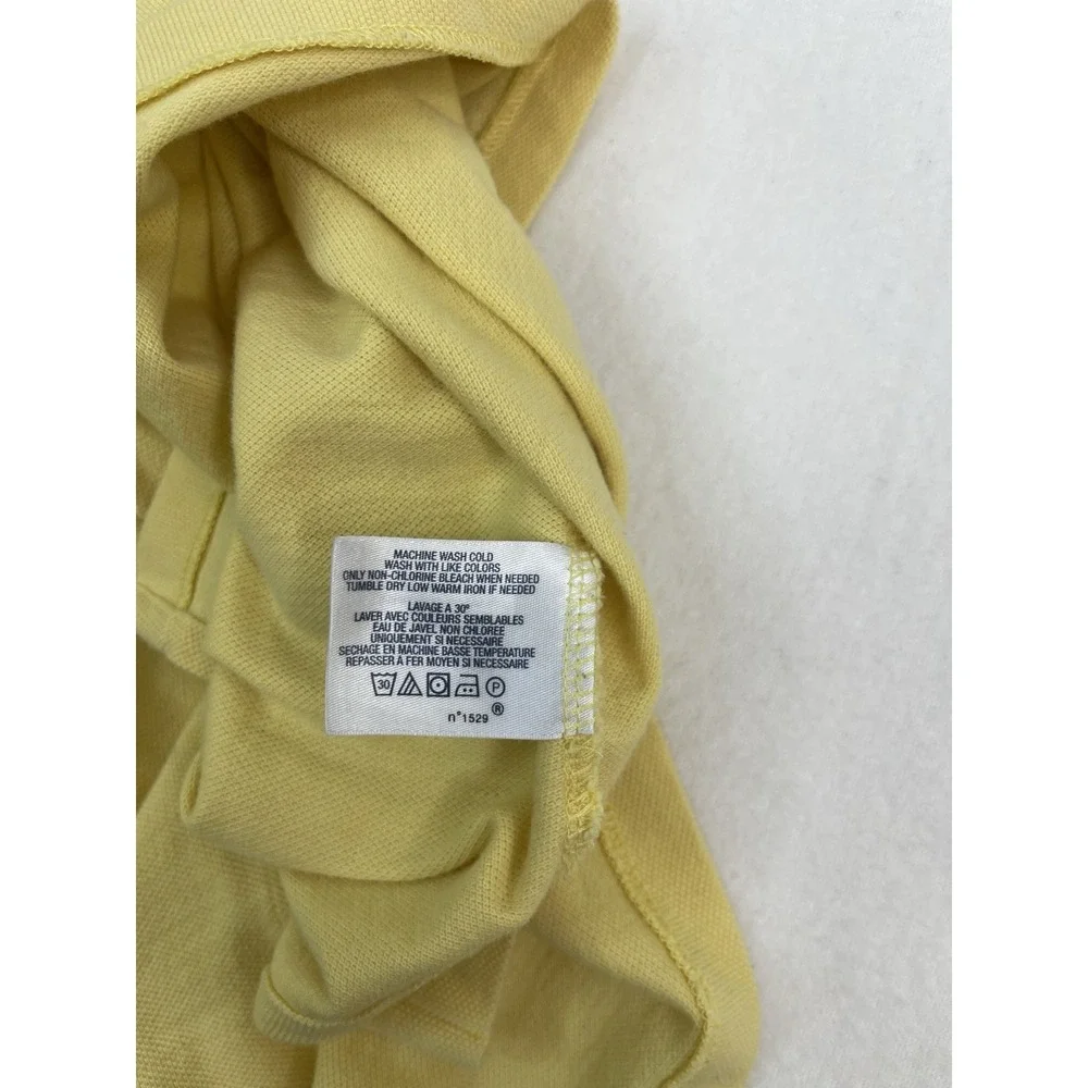 Polo By Ralph Lauren Polo Shirt Mens Yellow Embroidered Big Pony‎ Logo XL